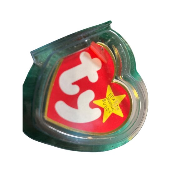 TY Beanie Buddy Erin The Irish Green Bear With Shamrock Plush 14 Inch Stuffed An - Picture 6 of 10